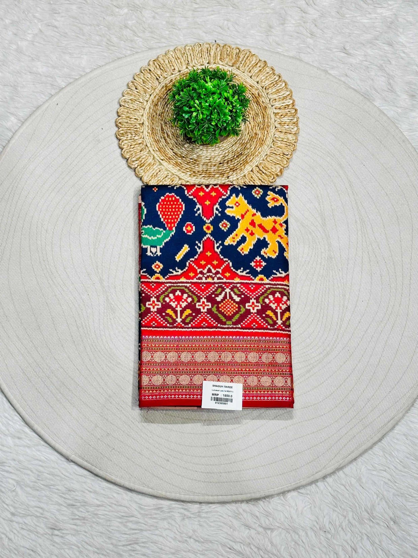 Patola Print Saree with Traditional Border | Festive & Wedding Wear by Shagun Sarees