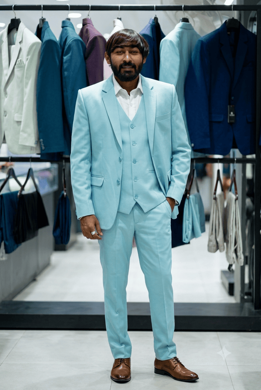 SHAGUN FASHION Premium Designer Men’s 3-Piece Suit Collection