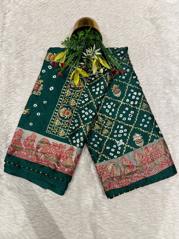 Affordable Gharchola Bandhani Saree β Tradition & Elegance πΈβ¨