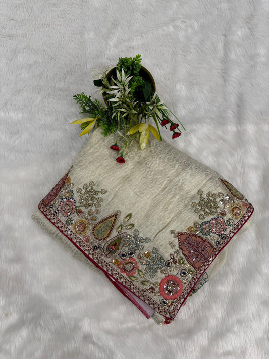 π Luxurious Heavy Work Saree π | Designer Blouse π« | Premium Border & Fabric π | Wedding & Festive Vibes β¨