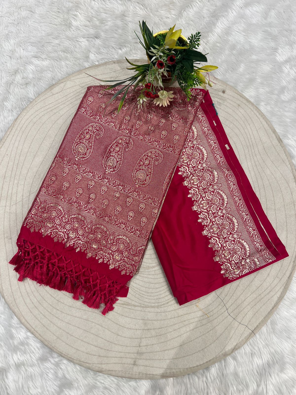 β¨ Gala Border Embroidered Saree | Multi-Color Magic π | Heavy Full Work Saree π | Festive & Bridal Favorite π