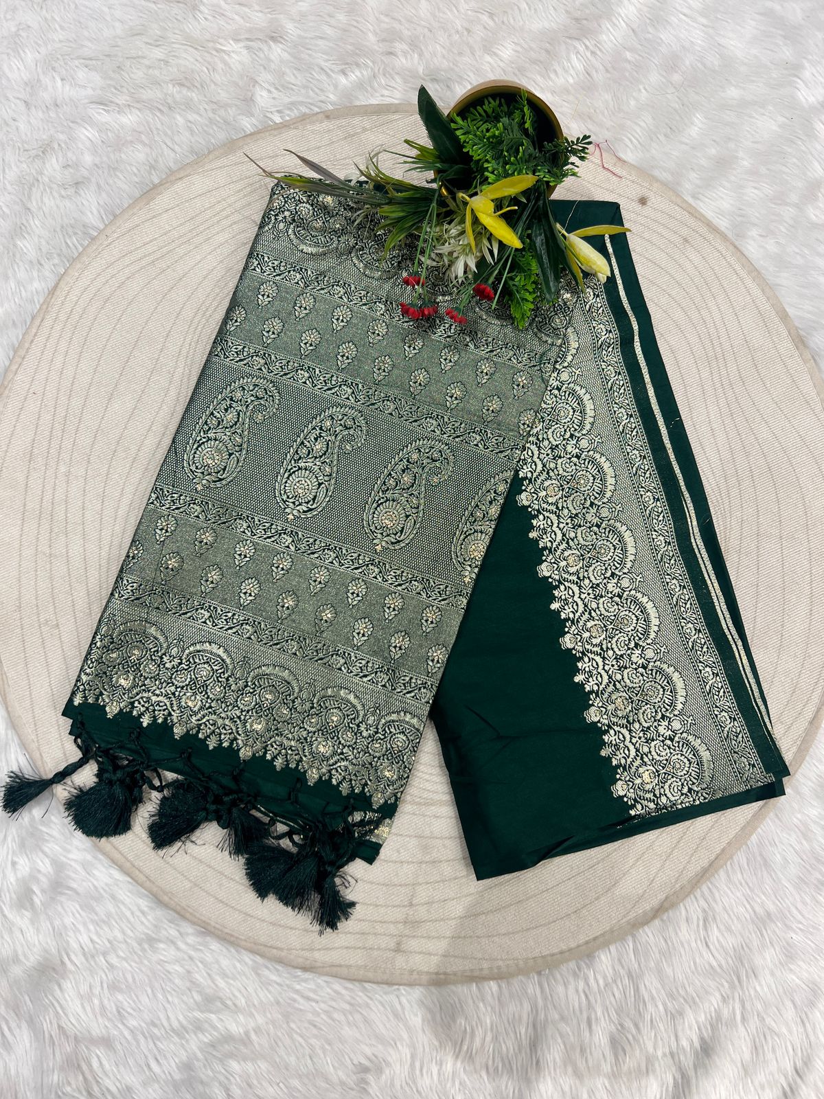 β¨ Gala Border Embroidered Saree | Multi-Color Magic π | Heavy Full Work Saree π | Festive & Bridal Favorite π