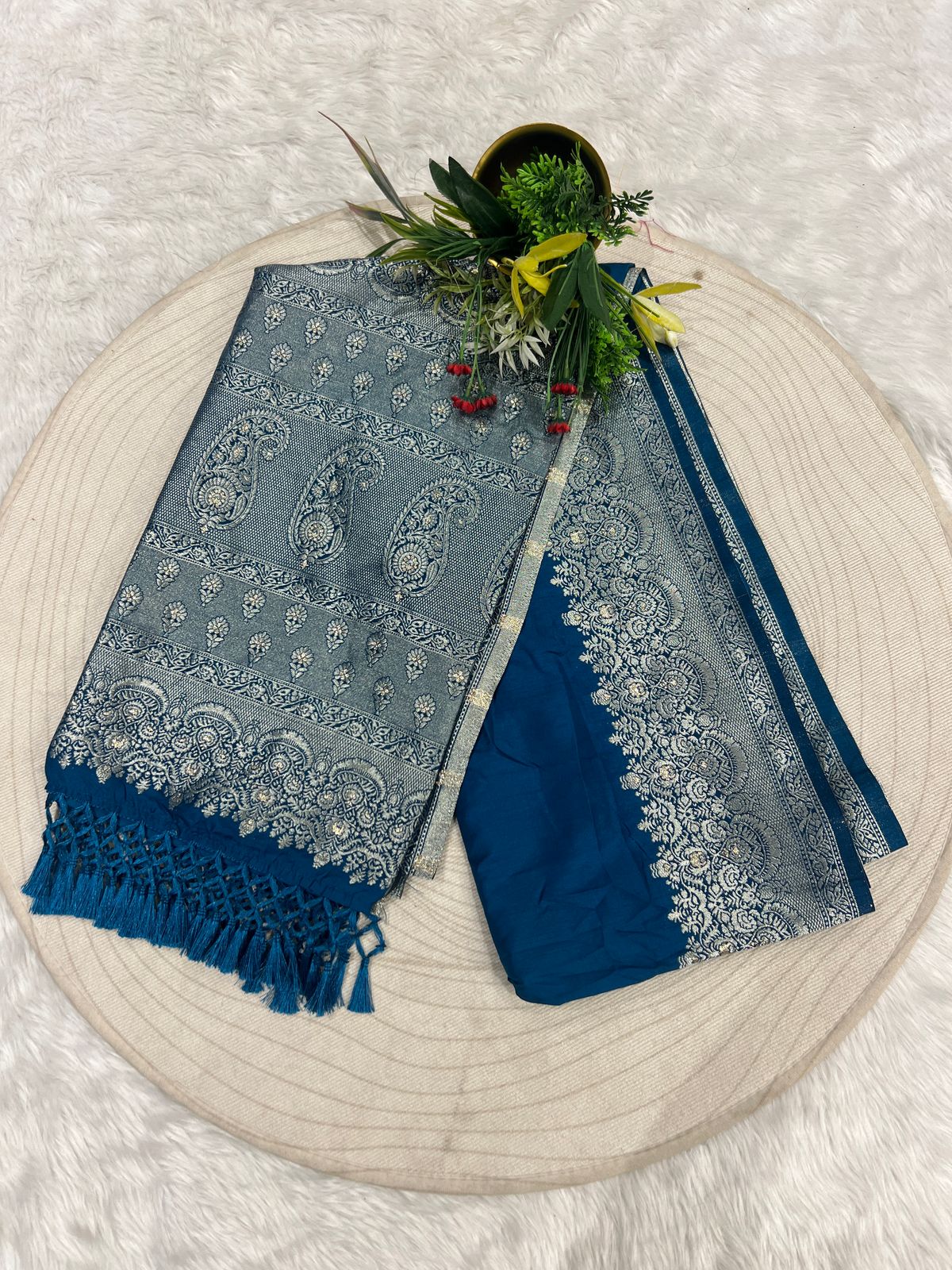 β¨ Gala Border Embroidered Saree | Multi-Color Magic π | Heavy Full Work Saree π | Festive & Bridal Favorite π