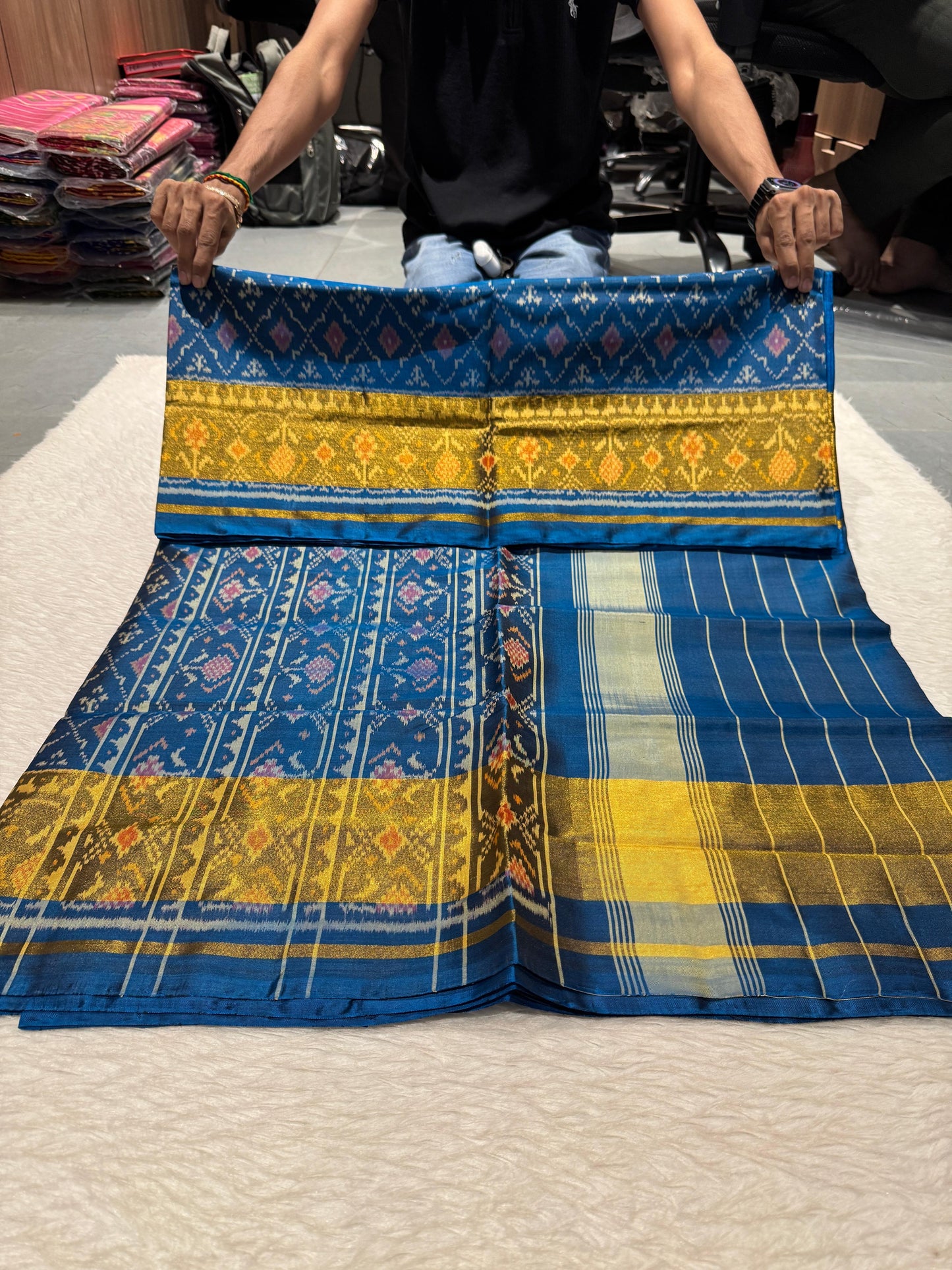 ๐ Pure Silk Rajkoti Patola Saree | Lightweight & Royal Look ๐ | Festive Elegance ๐ฎ๐ณ