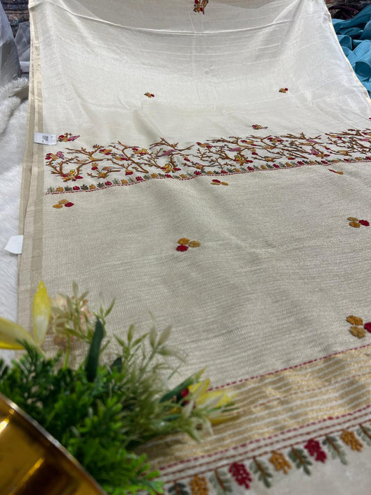 Luxury Party Wear Cotton Saree with Dhaga Work | Fancy Designer Saree by Shagun Fashion 👗✨