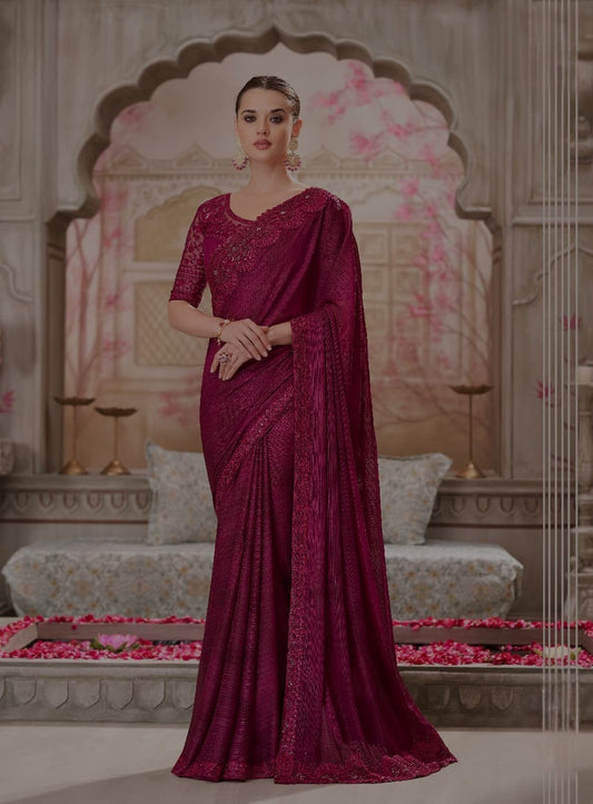 Designer Pure Organza Saree 💫 | Heavy Work Blouse 💎 | Party Wear Saree by Shagun Fashion & Zankhi Boutique