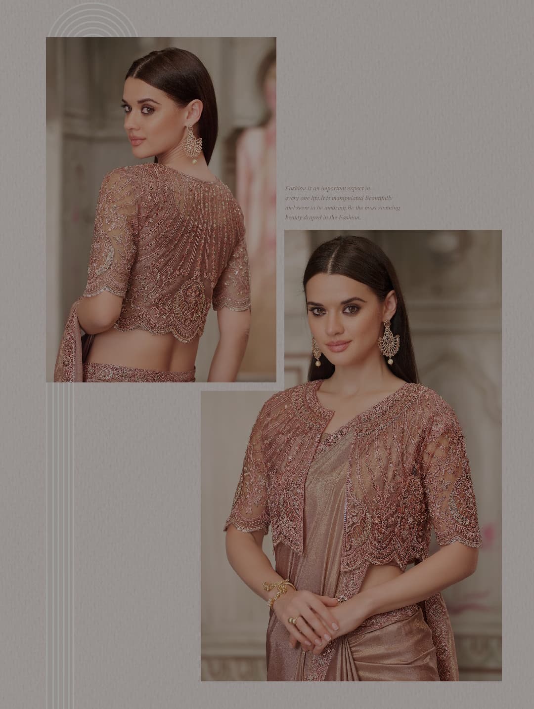 Pure Organza Party Wear Saree with Embroidered Shrug β¨ | Fancy Designer Saree for Weddings & Functions | Shagun Fashion Exclusive | Unstitched Blouse π