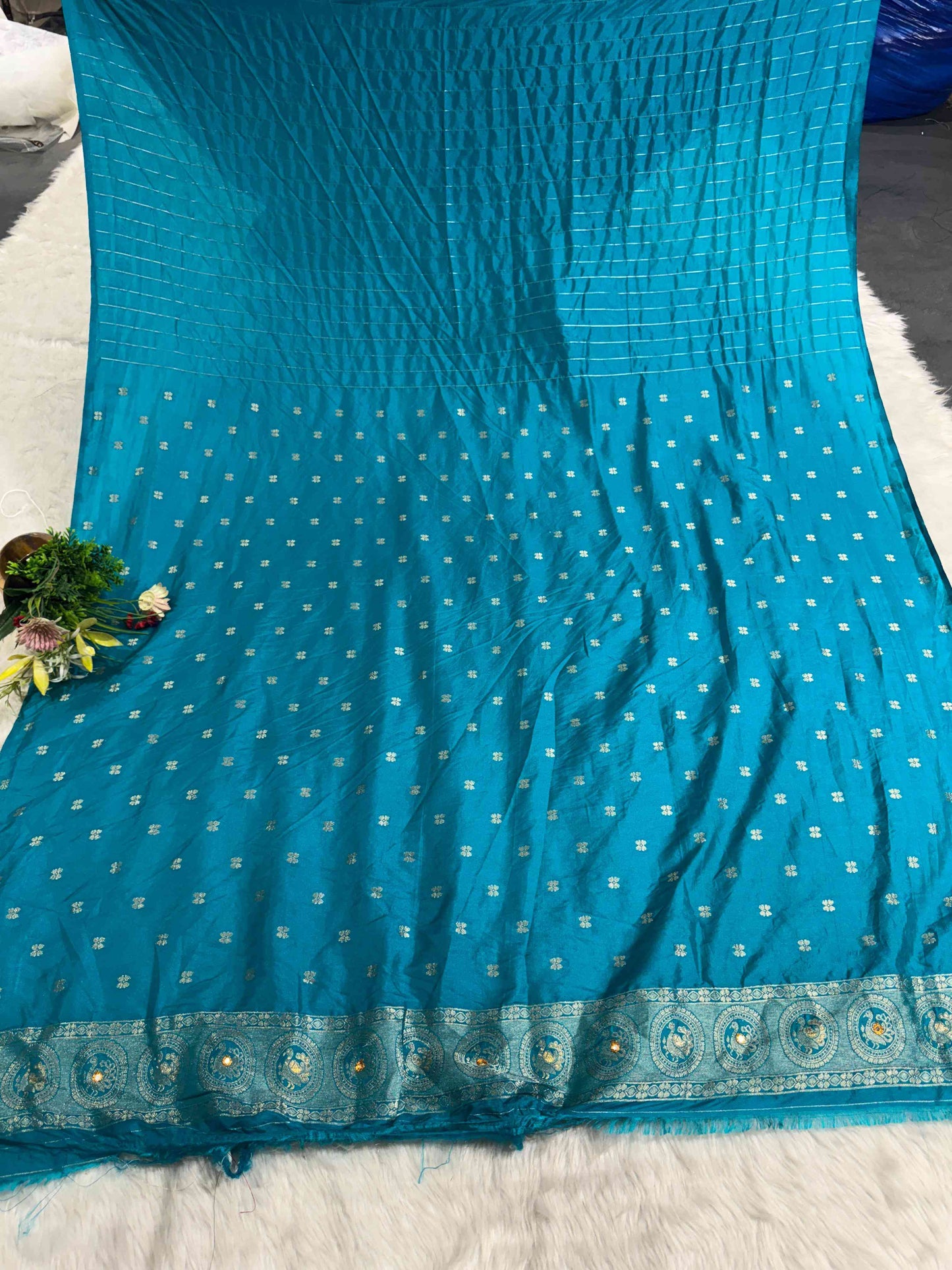 Heavy Designer Silk Saree with Elephant Pallu & Peacock Border Work | Party Wear Saree by Shagun Fashion π¦πβ¨