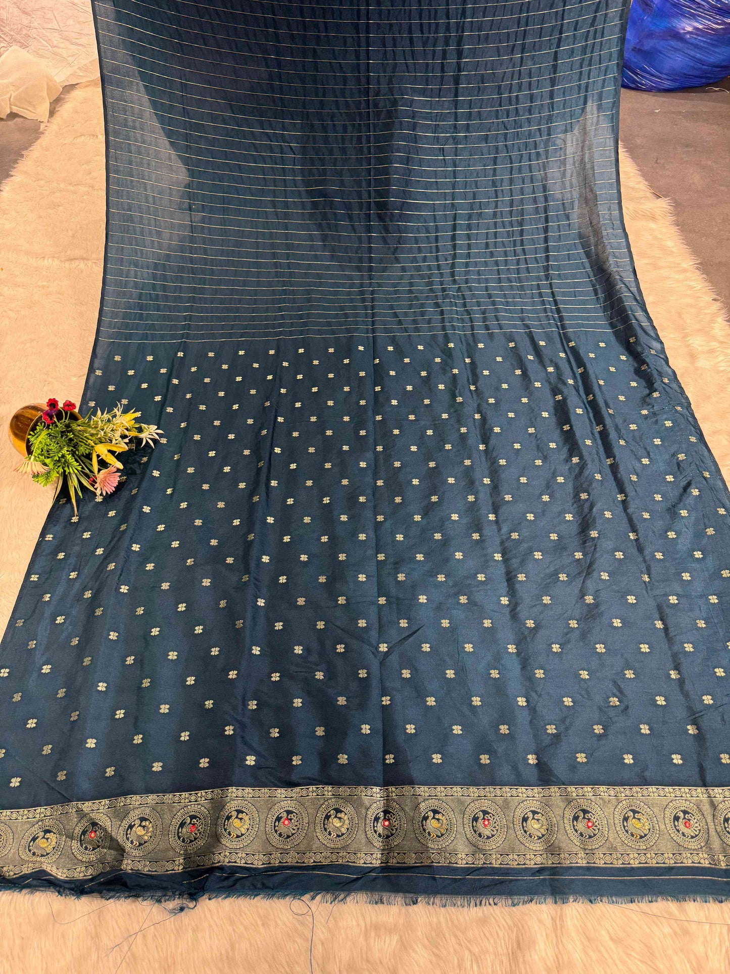 Heavy Designer Silk Saree with Elephant Pallu & Peacock Border Work | Party Wear Saree by Shagun Fashion π¦πβ¨