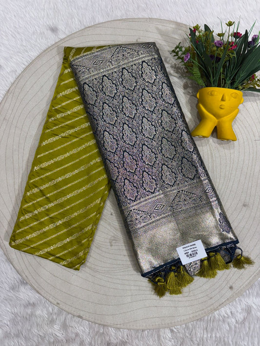 Banarasi Silk Saree for Women ✨ | Traditional Saree with Zari Work & Tassel Pallu | Shagun Sarees Exclusive