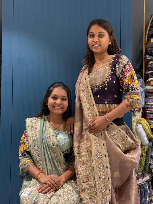 Designer Heavy Work Saree with Readymade Blouse for Wedding & Party 💫 | Shagun Sarees by Zankhi Boutique