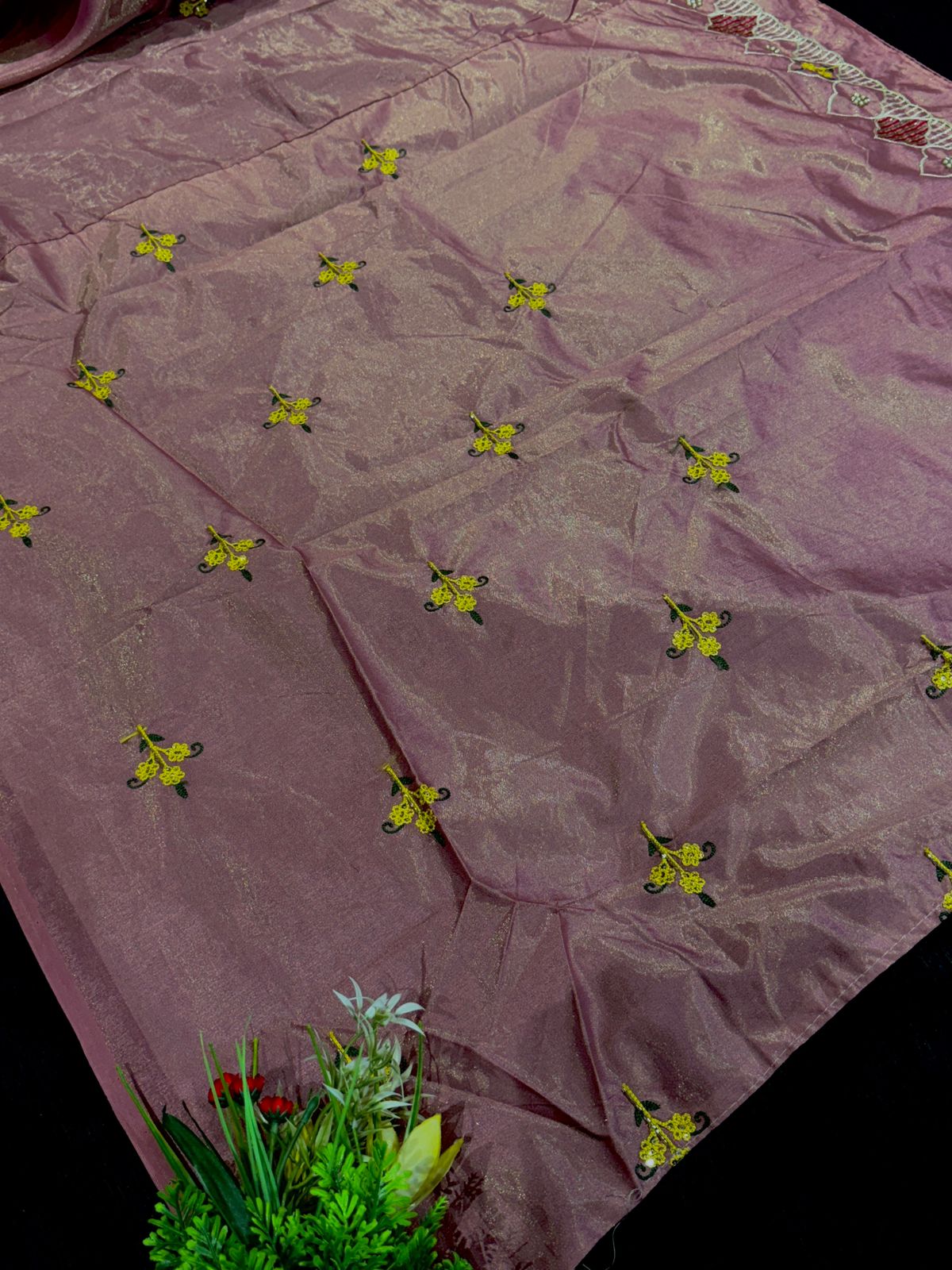 Elegant Party Wear Saree with Heavy Embroidery Pallu & Moti Work ✨ | Shagun Sarees Exclusive