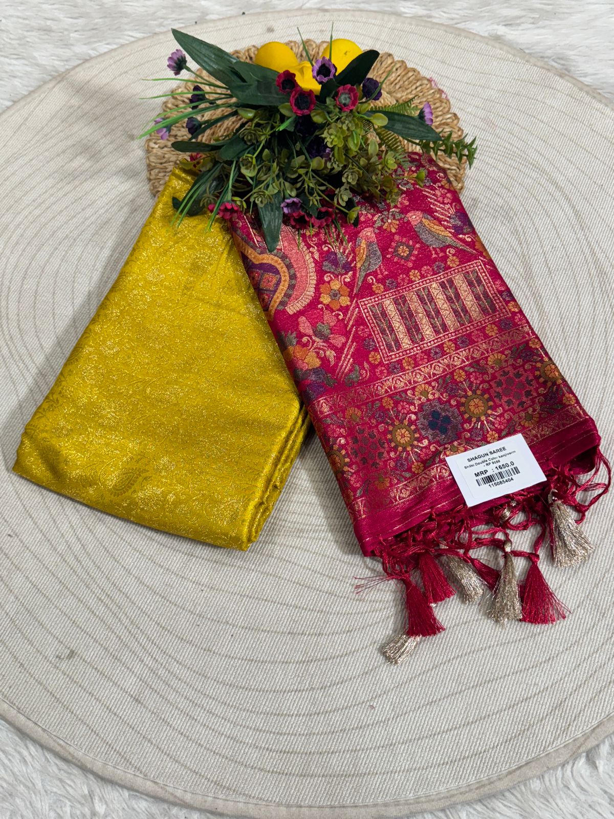 Traditional Kanjivaram Silk Saree with Rich Zari Pallu – Bridal & Festive Elegance ✨🪔👑