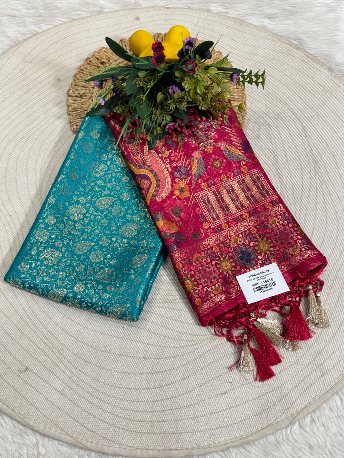Traditional Kanjivaram Silk Saree with Rich Zari Pallu – Bridal & Festive Elegance ✨🪔👑