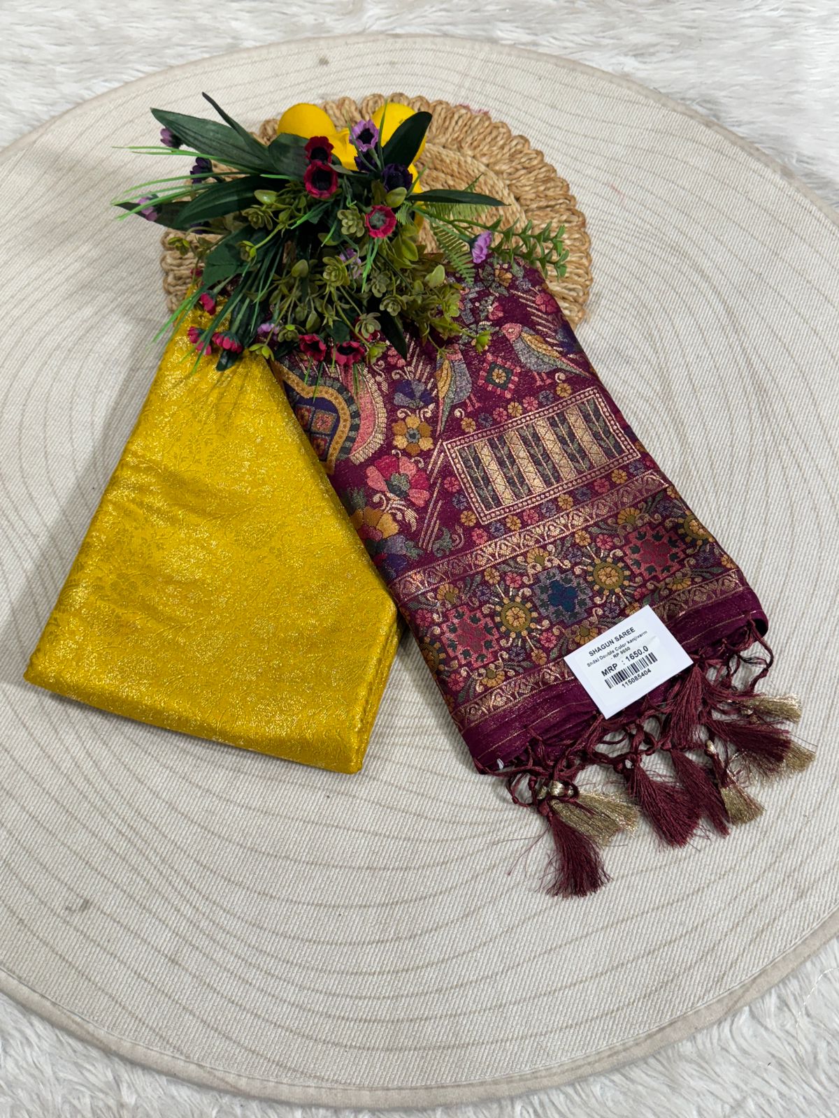 Traditional Kanjivaram Silk Saree with Rich Zari Pallu – Bridal & Festive Elegance ✨🪔👑