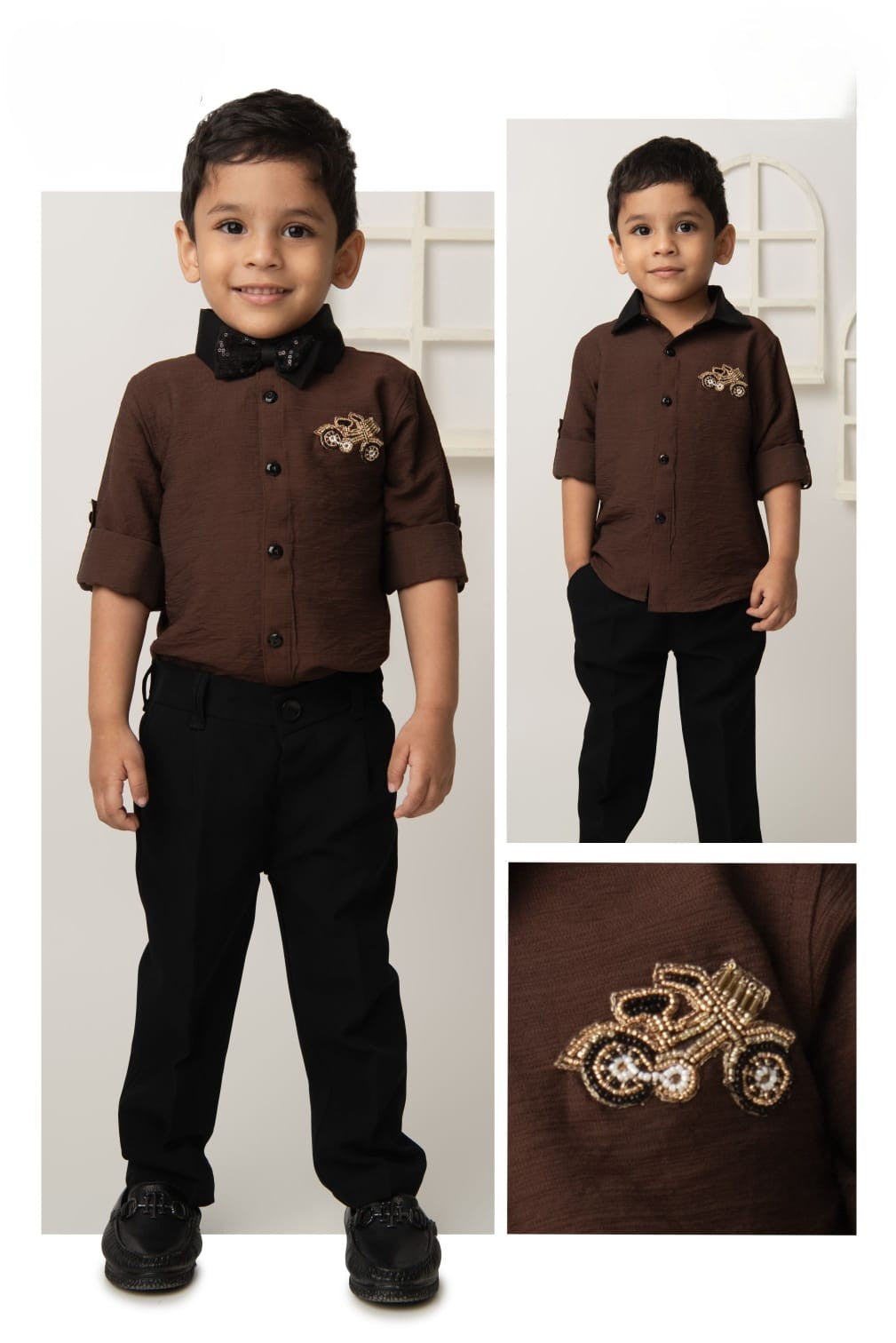SHAGUN FASHION Stylish Shirt & Trouser Formal Outfit for Boys 👦✨