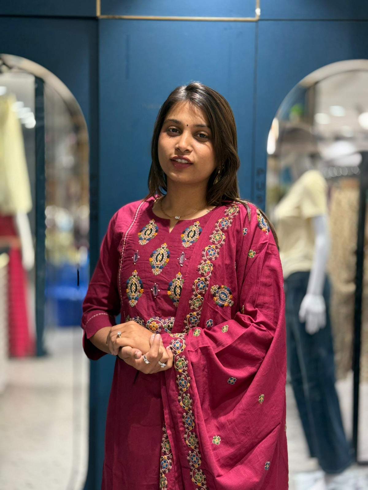 SHAGUN FASHION Embroidered Kurta Set with Dupatta