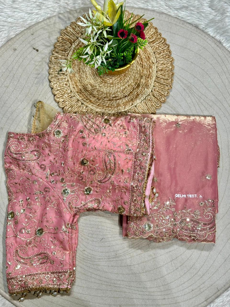 Designer Silk Saree with Heavy Embroidered Blouse & Border | Wedding & Party Wear Collection | Shagun Sarees