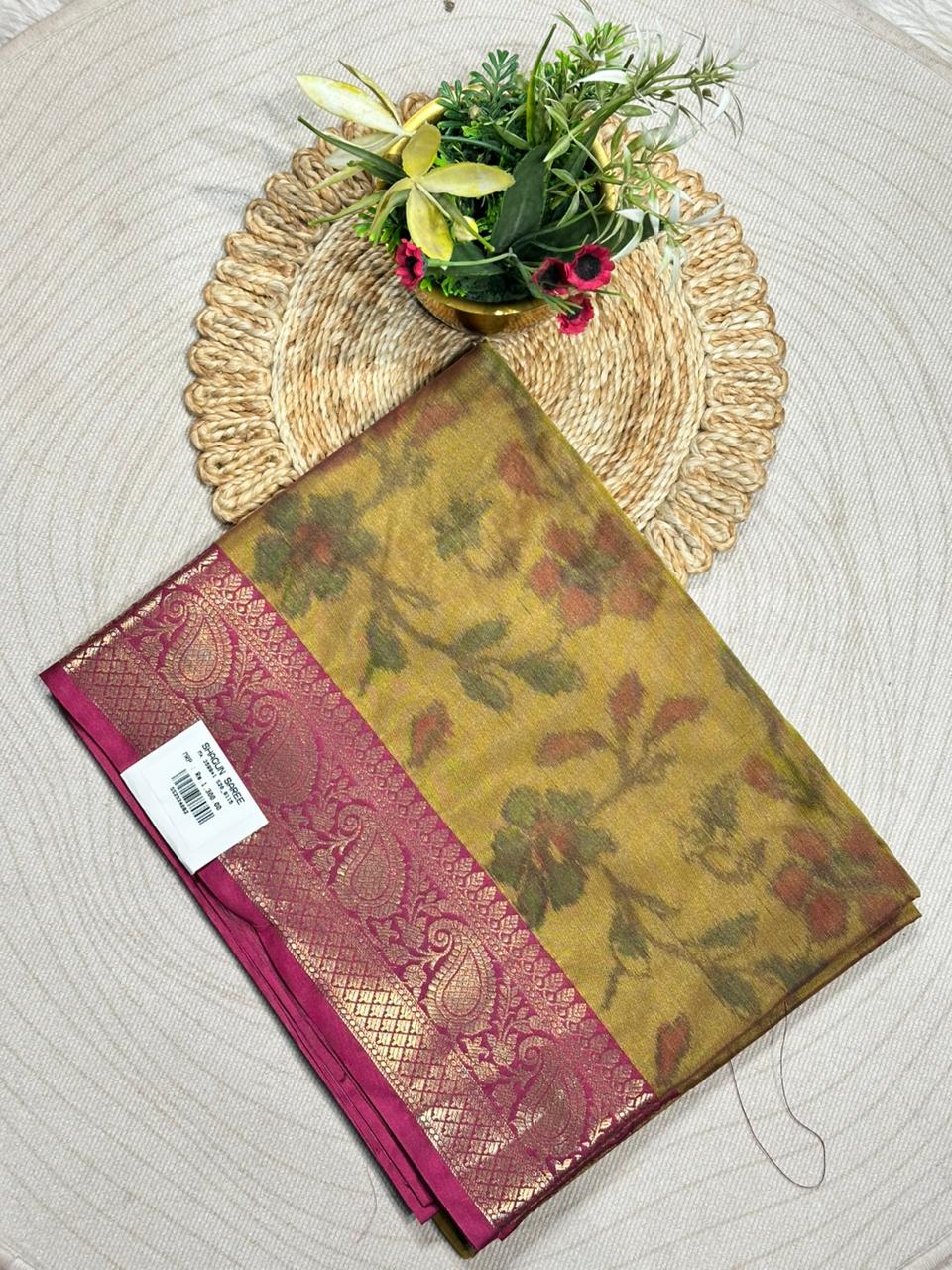 Royal Banarasi Style Printed Silk Saree Collection