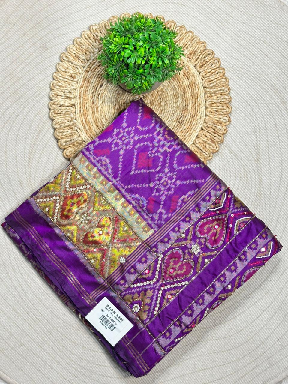 Royal Blue Traditional Patola Saree Collection