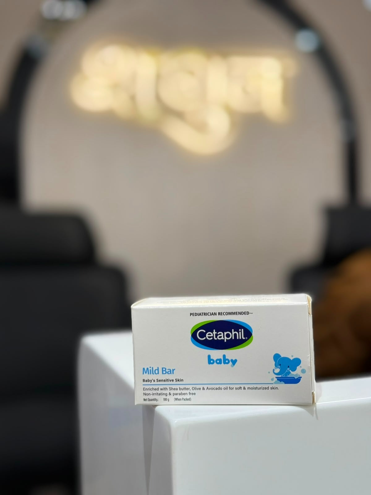 Cetaphil Baby Mild Bar Soap (100g) – Gentle Car