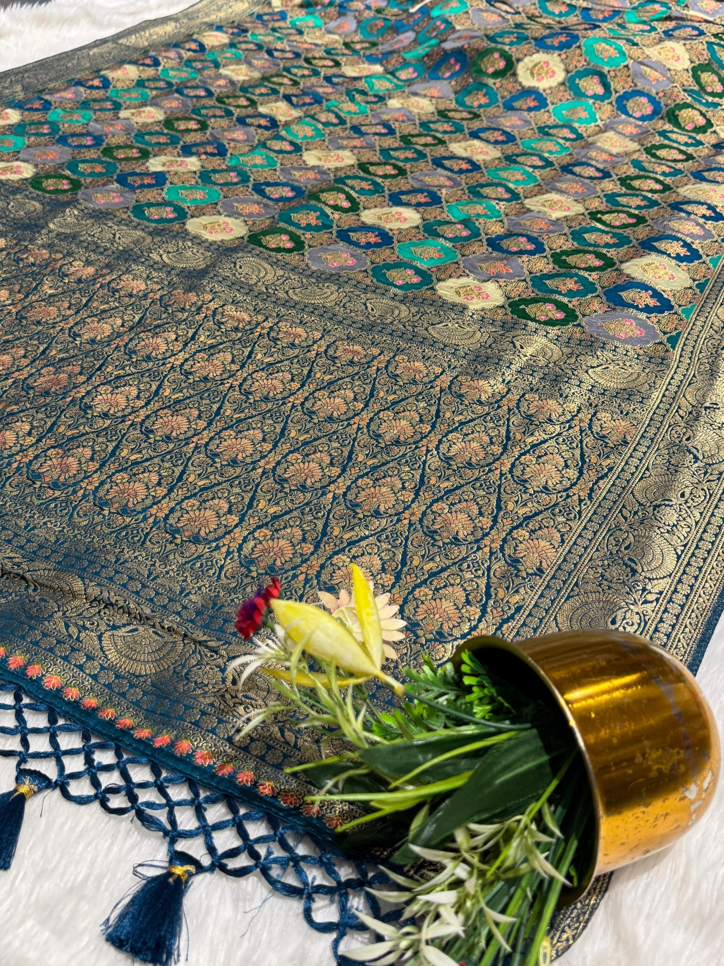 โจ Designer Pure Silk Saree with Heavy Pallu & Elegant Work ๐ซ | Wedding & Festive Special ๐