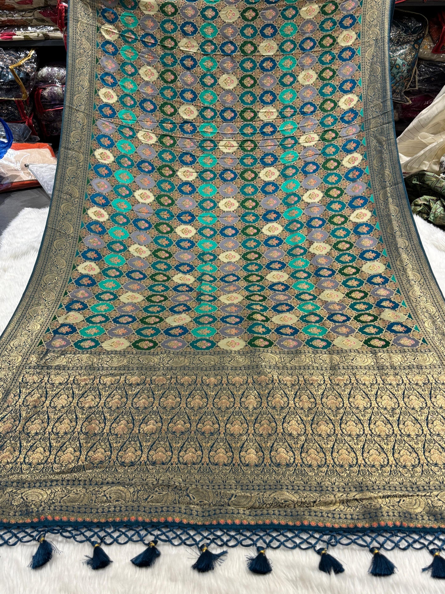 โจ Designer Pure Silk Saree with Heavy Pallu & Elegant Work ๐ซ | Wedding & Festive Special ๐