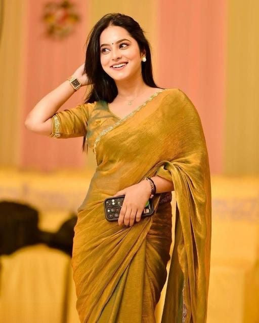 Bollywood Designer Saree with Heavy Lace Border π | Soft Georgette Saree for Wedding & Party Wear | Shagun Fashion Exclusive | Unstiched Blouse