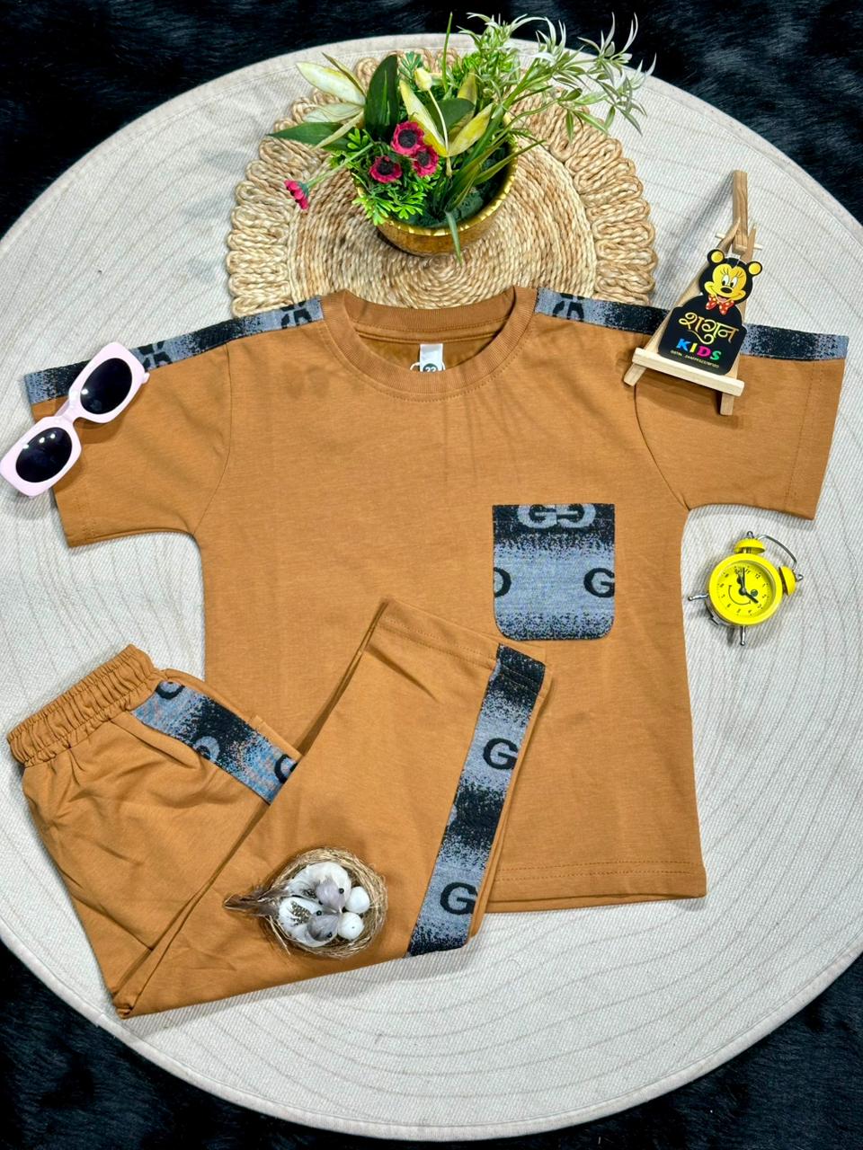 Trendy Kids T-Shirt & Jogger Co-Ord Set by SHAGUN FASHION
