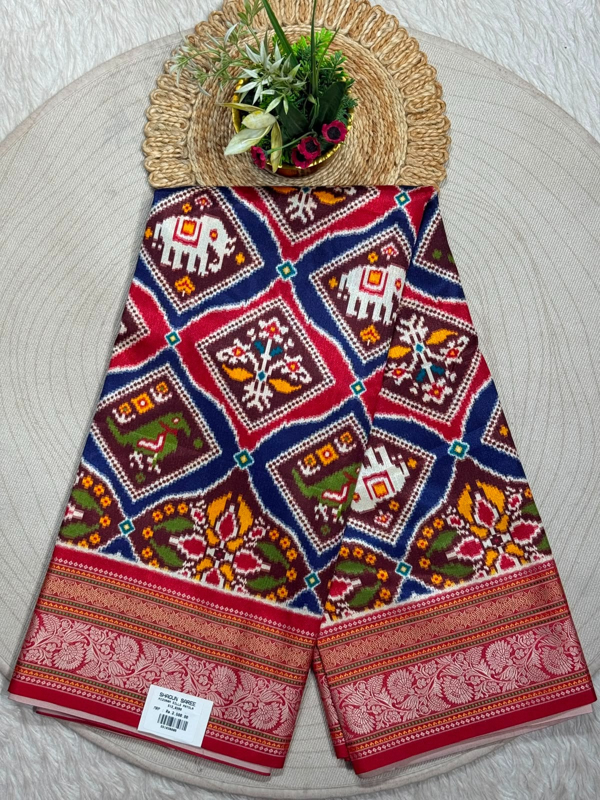 SHAGUN FASHION Premium Heritage Patola Silk Saree