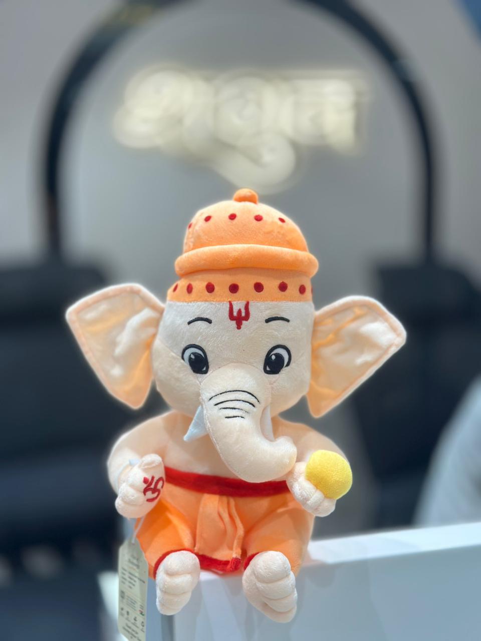 SHAGUN FASHION Presenting: Cute Bal Ganesha Soft Toy Super Cute Bal Ganesha Soft Toy – Perfect Gift for Kids & Home Decor & music toy