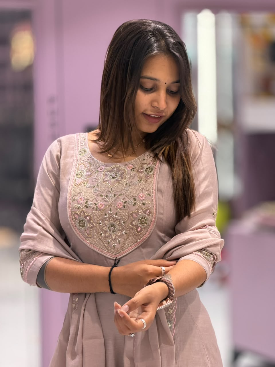 Elegant 3-Piece Silk Suit Set with Beautiful Embroidery by SHAGUN FASHION