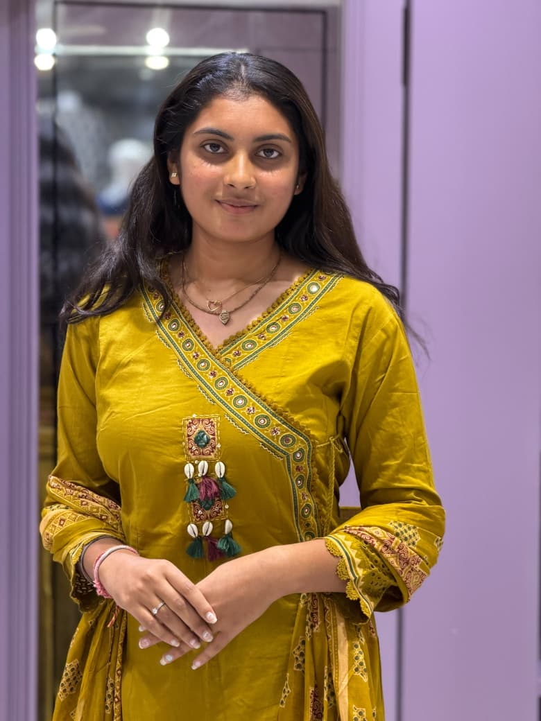 SHAGUN FASHION Traditional Angrakha Kurti Set with Dupatta