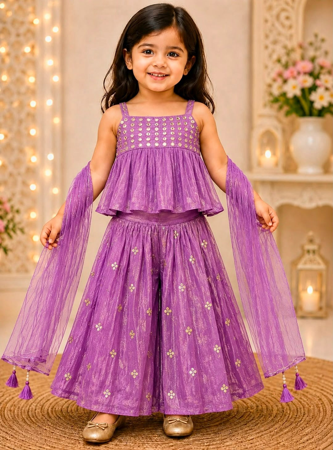 Girls Festive Designer Sharara Suit Set by SHAGUN FASHION β Exclusively on zankhi.in