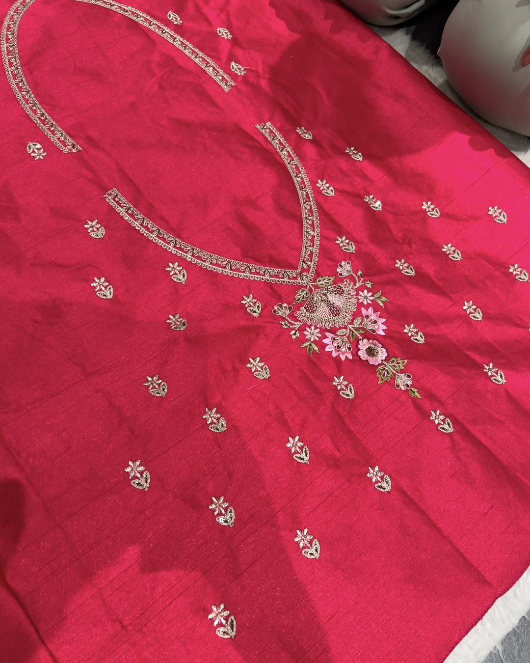 β¨ Elegant Organza Party Wear Saree with Embroidered Floral Border & Blouse | Wedding & Festive Saree by Shagun Sarees πΈπ«