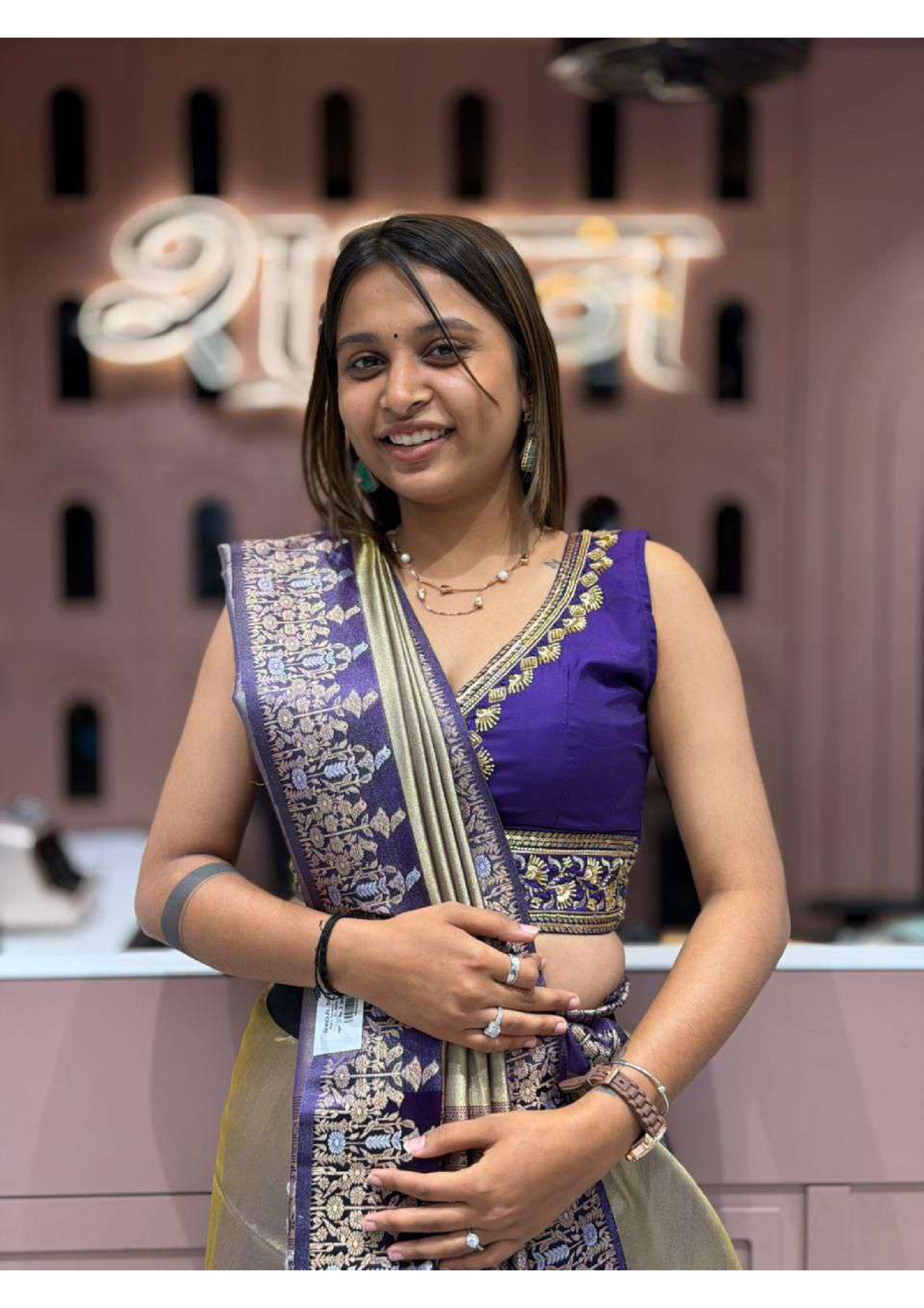 SHAGUN FASHION Luxury Banarasi Silk Saree with Fancy Border & Designer Blouse