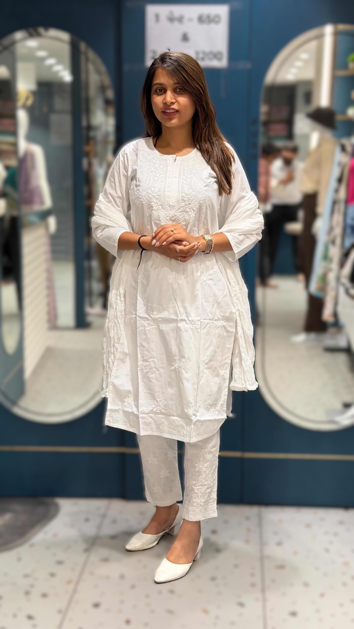 SHAGUN FASHION Cotton Kurta Set with Subtle Embroidery | Classic Ethnic Wear for Women