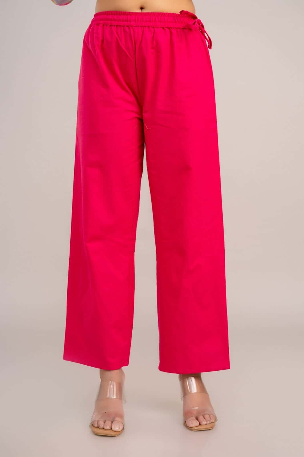 SHAGUN FASHION Classic Straight Palazzo Pants for Women | Comfortable Daily & Ethnic Wear (Multi-Color)