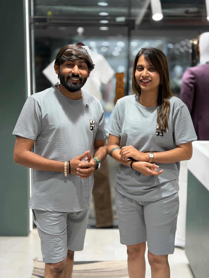 SHAGUN FASHION Couple Night Combo Set | Soft tensile Matching Nightwear for Men & Women