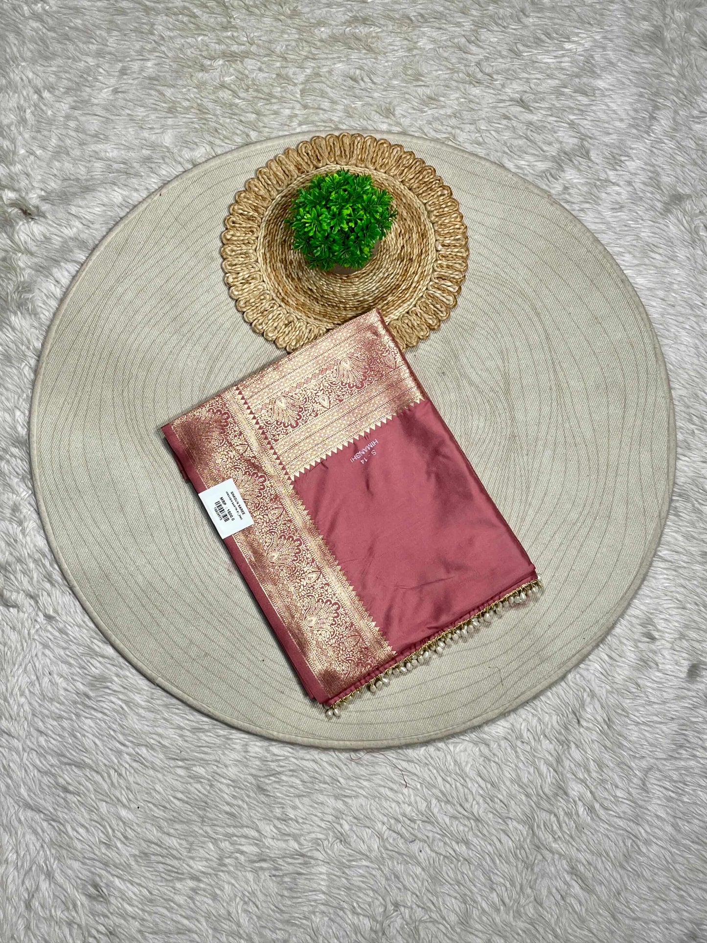 Silk Zari Border Saree with Butti Work | Festive Banarasi Style by SHAGUN FASHION