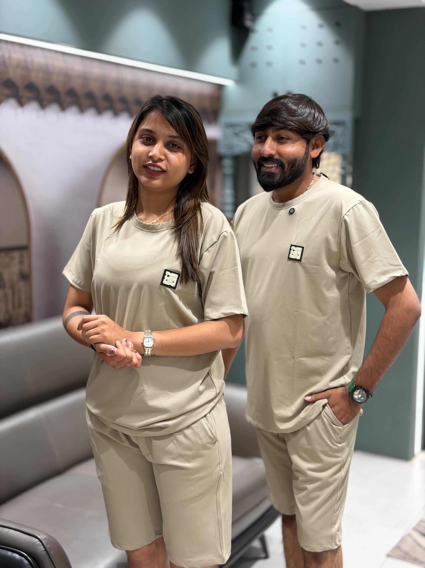 SHAGUN FASHION Couple Night Combo Set | Soft tensile Matching Nightwear for Men & Women