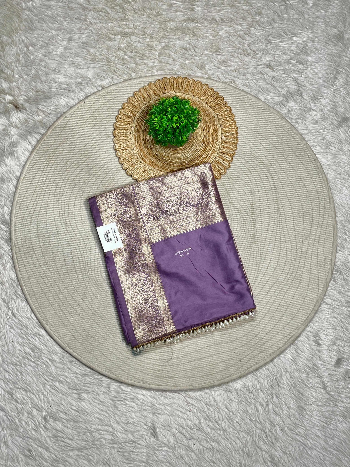 Silk Zari Border Saree with Butti Work | Festive Banarasi Style by SHAGUN FASHION
