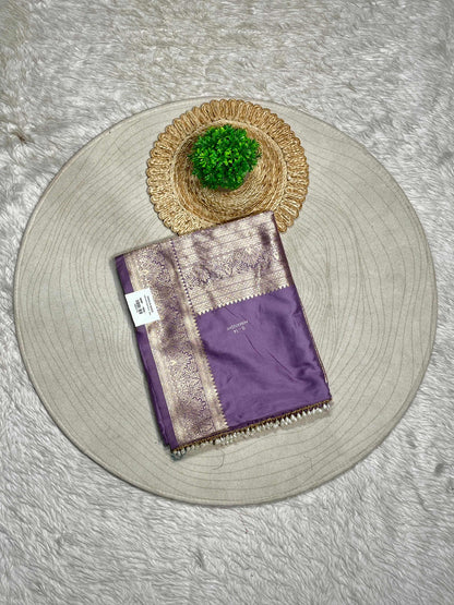 Silk Zari Border Saree with Butti Work | Festive Banarasi Style by SHAGUN FASHION