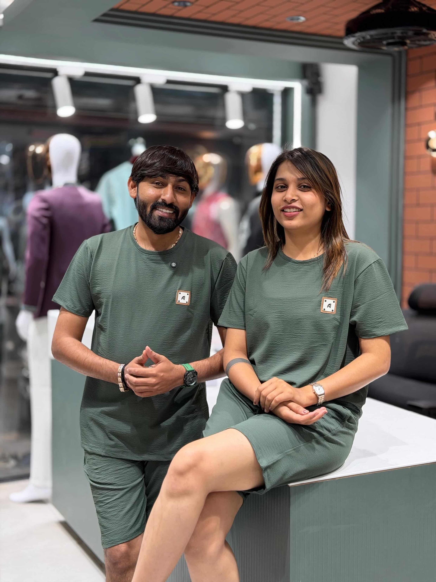 SHAGUN FASHION Couple Night Combo Set | Soft tensile Matching Nightwear for Men & Women