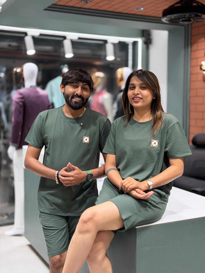 SHAGUN FASHION Couple Night Combo Set | Soft tensile Matching Nightwear for Men & Women