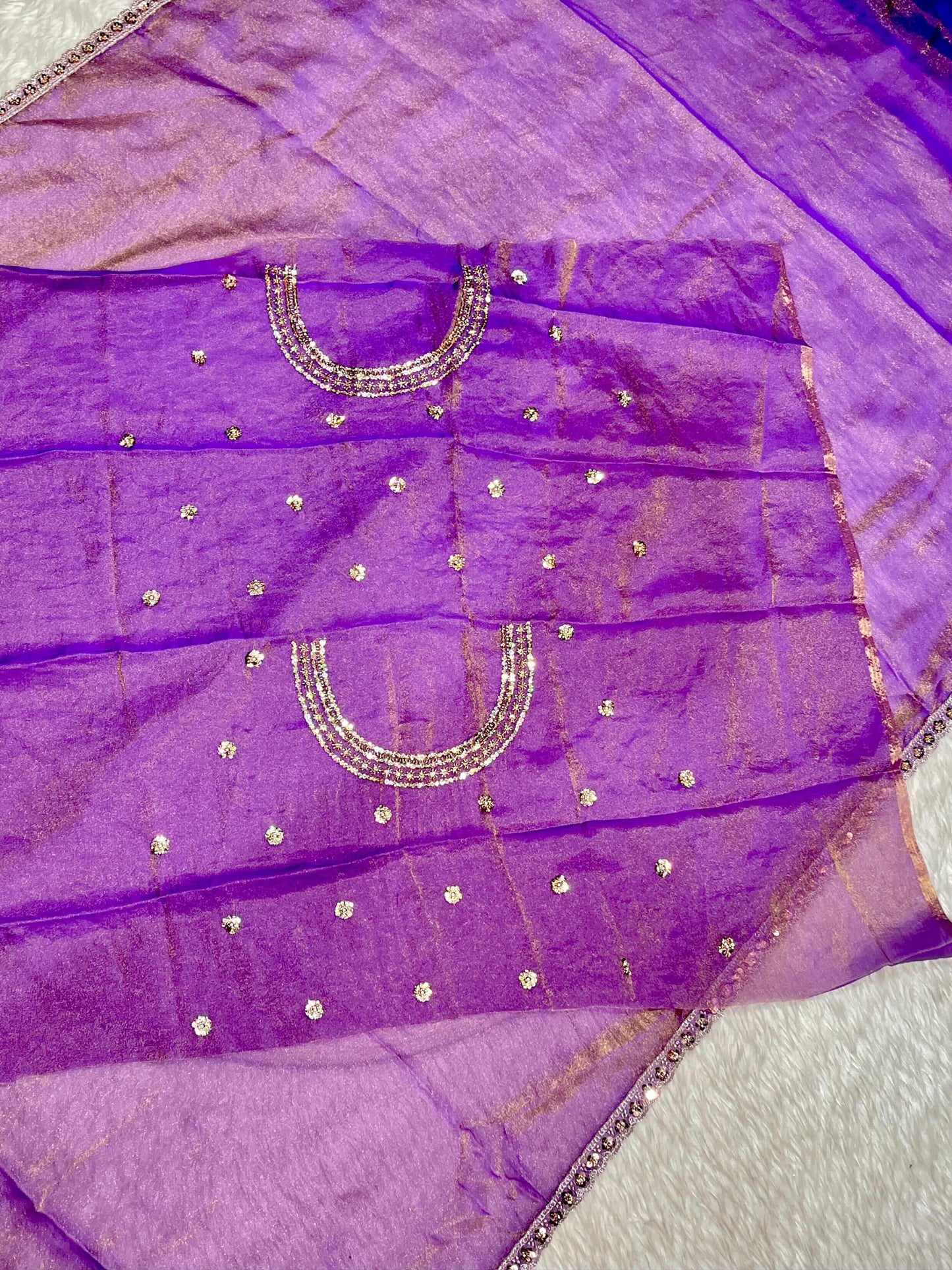 Organza Silk Embroidered Saree with Peacock Design | Designer Party Wear by SHAGUN FASHION