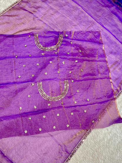 Organza Silk Embroidered Saree with Peacock Design | Designer Party Wear by SHAGUN FASHION