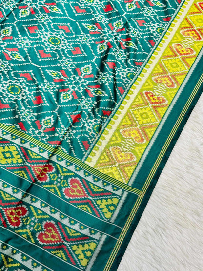 Patola Silk Saree with Tassels & Contrast Border | Designer Ethnic Wear by SHAGUN FASHION