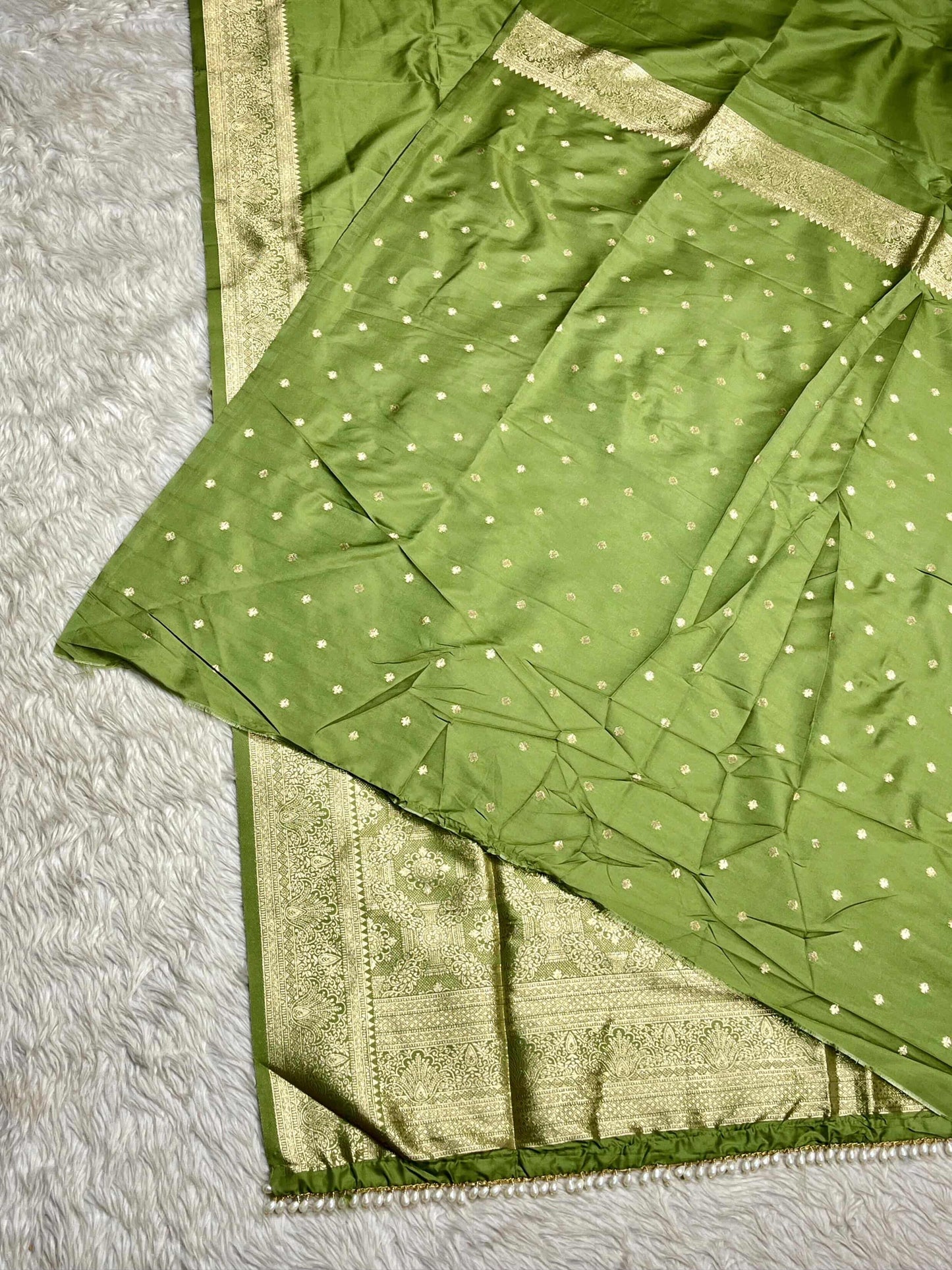 Silk Zari Border Saree with Butti Work | Festive Banarasi Style by SHAGUN FASHION