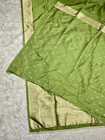 Silk Zari Border Saree with Butti Work | Festive Banarasi Style by SHAGUN FASHION